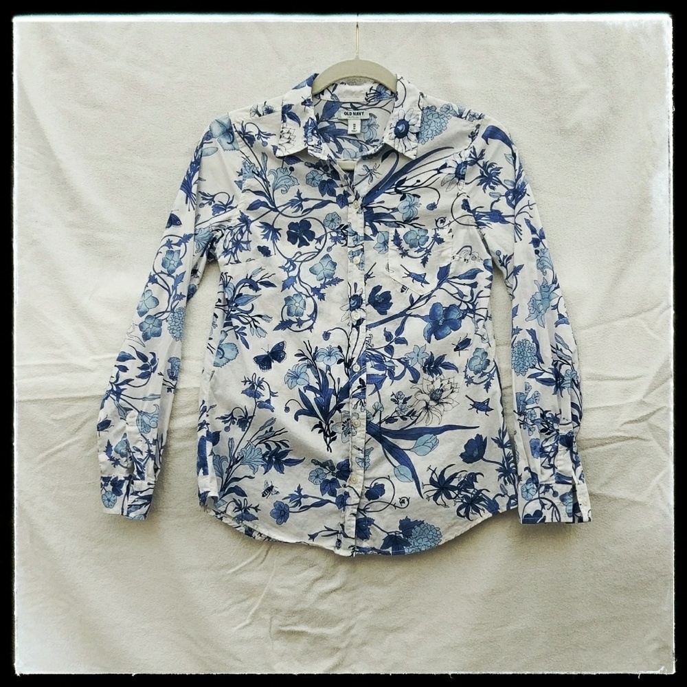 Old Navy cotton long sleeved blouse, XS